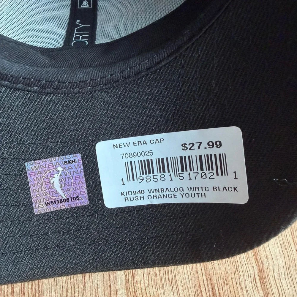 WNBA Women Run the Court Orange Youth Adjustable Hat cap SnapBack streetwear